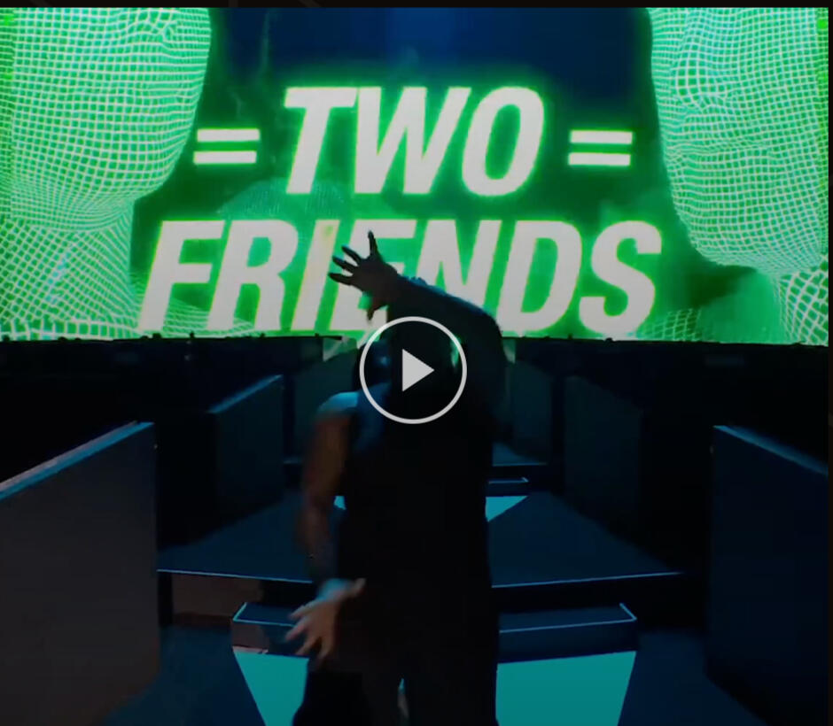 Choreographer — Two Friends, World Gaming Championship Arena performance for large-scale live audience and camera-led immersion. Director: Beki Mari